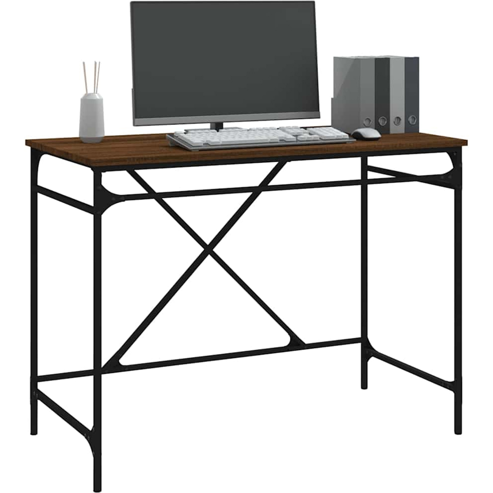 vidaXL 2 Door Modern Desk White Image 4