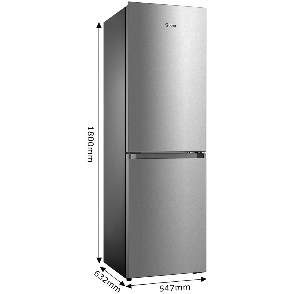 Midea MDRB379FGD02 Silver Total No Frost 273L Combi Fridge Freezer Image 9