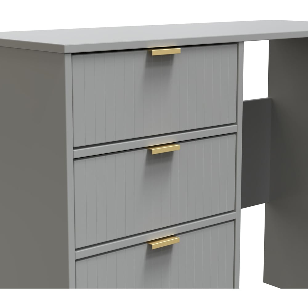 Crowndale 4 Drawer Dusk Grey Dressing Table Image 5