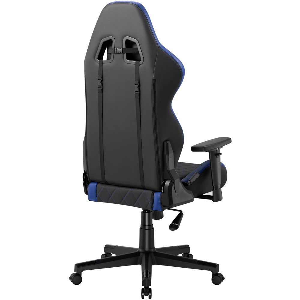 TTAP Monaco Black and Blue Faux Leather Swivel Gaming Chair Image 6