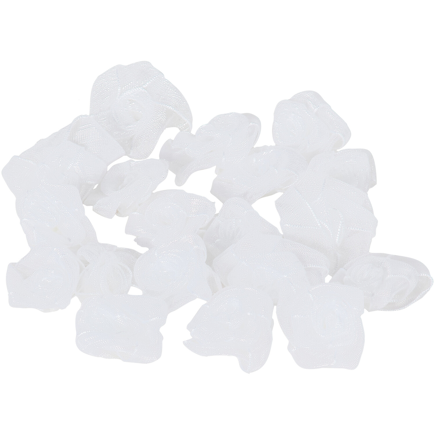 White Satin Bows/ Roses Image 4