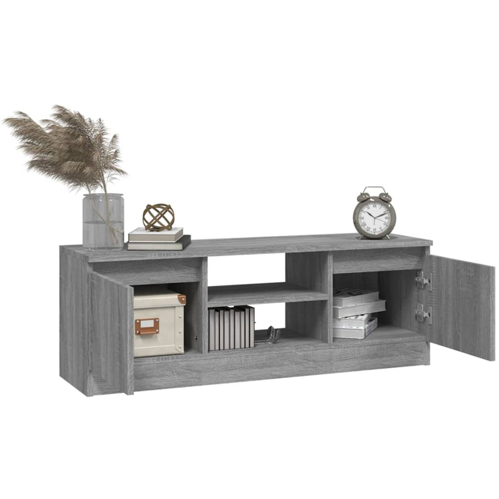 vidaXL 2 Door 2 Drawer Grey Sonoma TV Cabinet Image 3