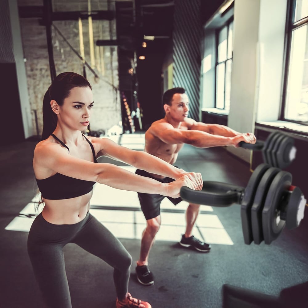 Strongology ELEMENT SET Adjustable Smart Barbell Dumbbell Kettlebell 2kg to 19kg Image 7