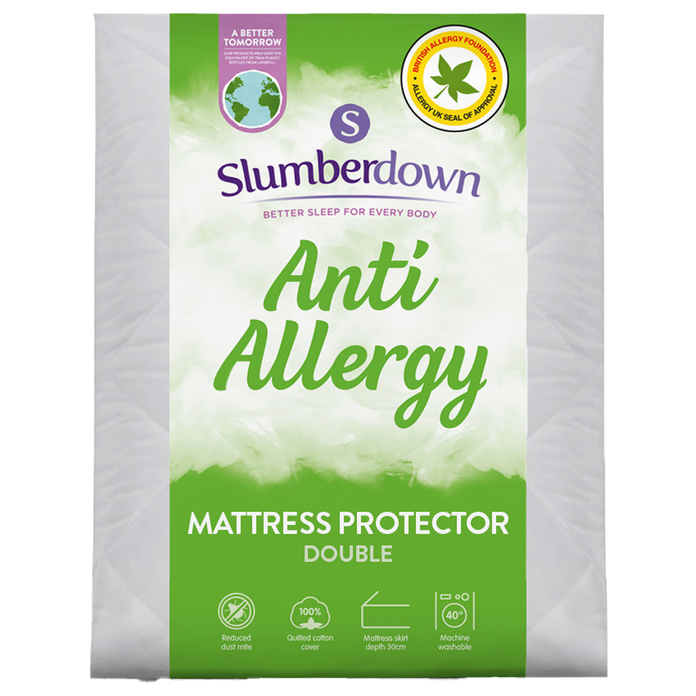 Slumberdown Double Anti-Allergy Mattress Protector Image 1