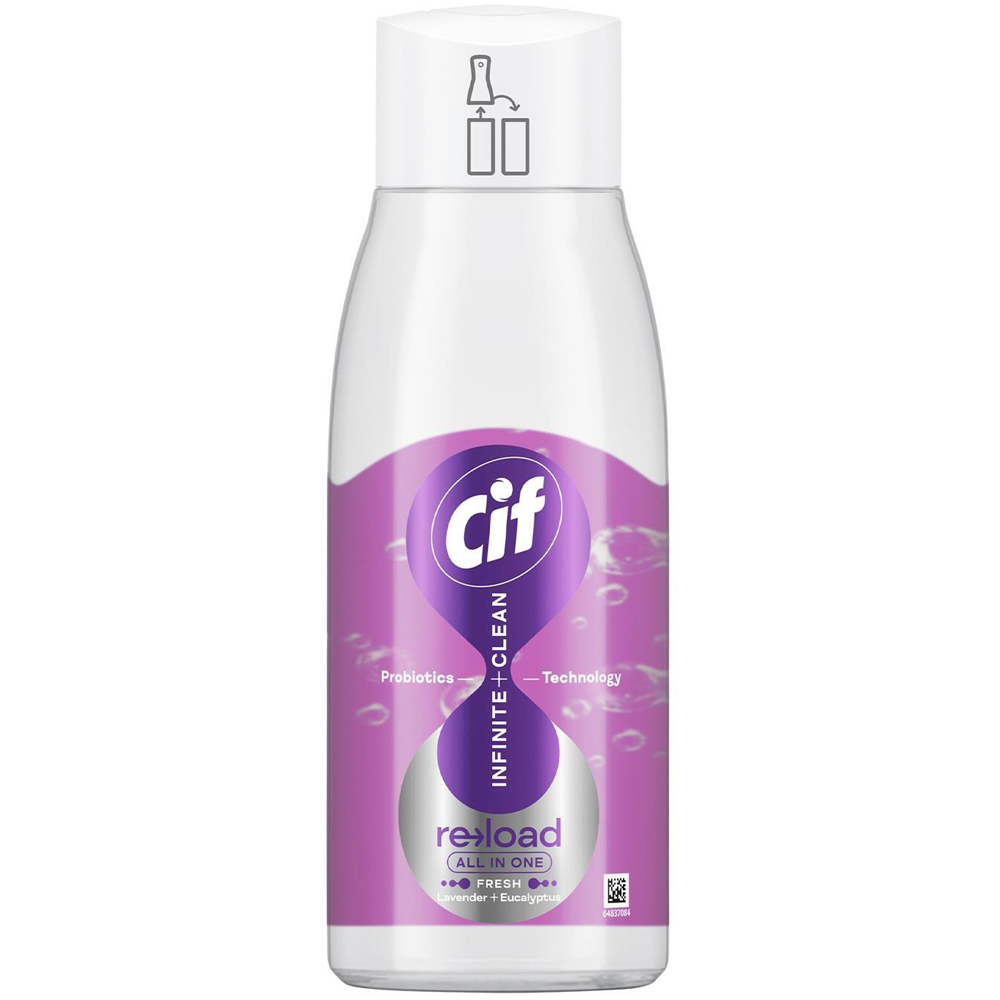 Cif Infinite Clean All in One Lavender and Eucalyptus Cleaner Reload 590ml 6 Pack Image 2