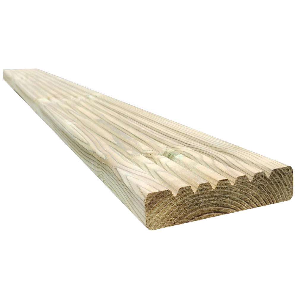 Snowdon Timber Pressure Treated Garden Decking Board 2.4m x 120mm 10 Pack Image 1