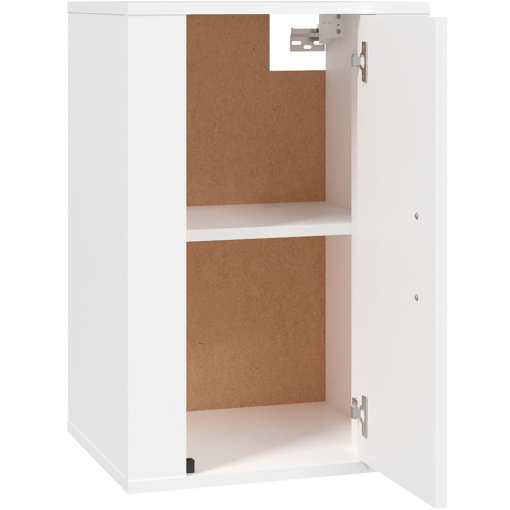vidaXL Single Door White Wall Mounted TV Cabinet Set of 2 Image 7