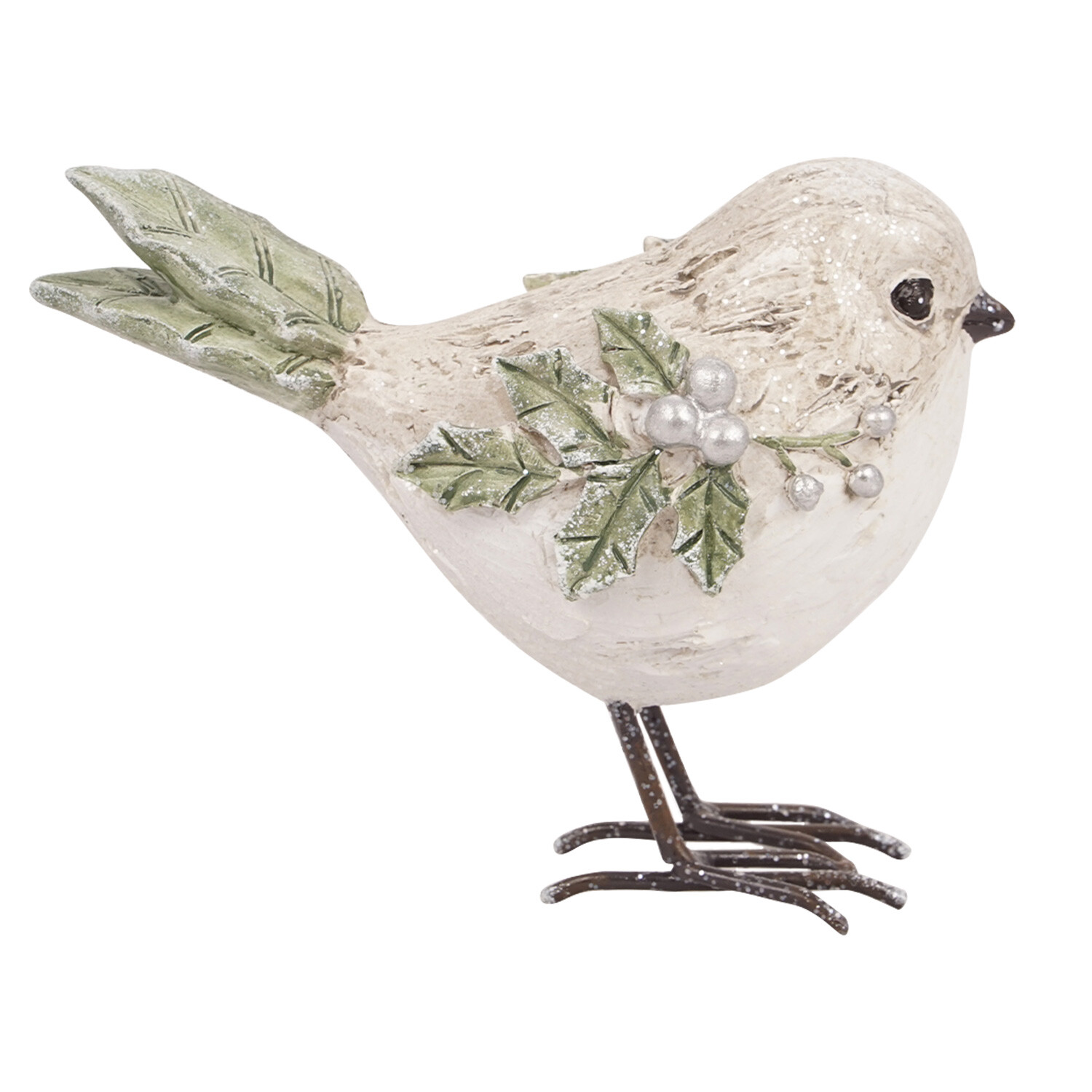 Mistletoe Robin Ornament - White Image 2
