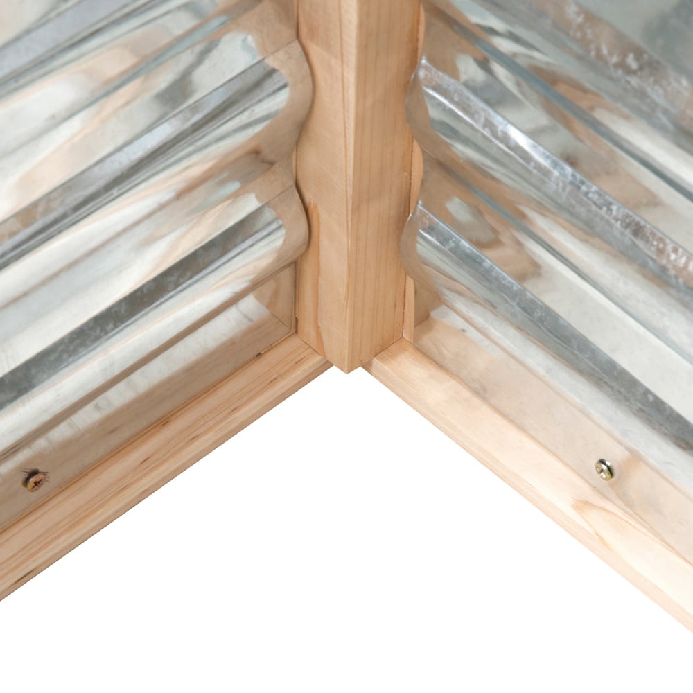 Outsunny Natural Cold Frame Greenhouse with Raised Garden Bed Image 3