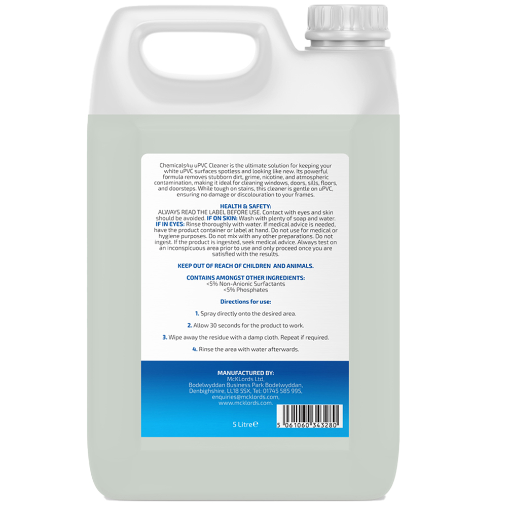 Chemicals4U UPVC Cleaner 5L Image 2