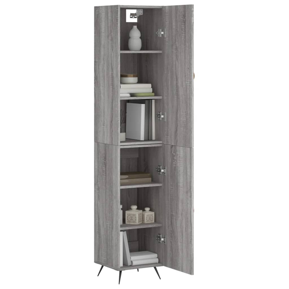 vidaXL 2 Door Grey Sonoma Highboard Image 3