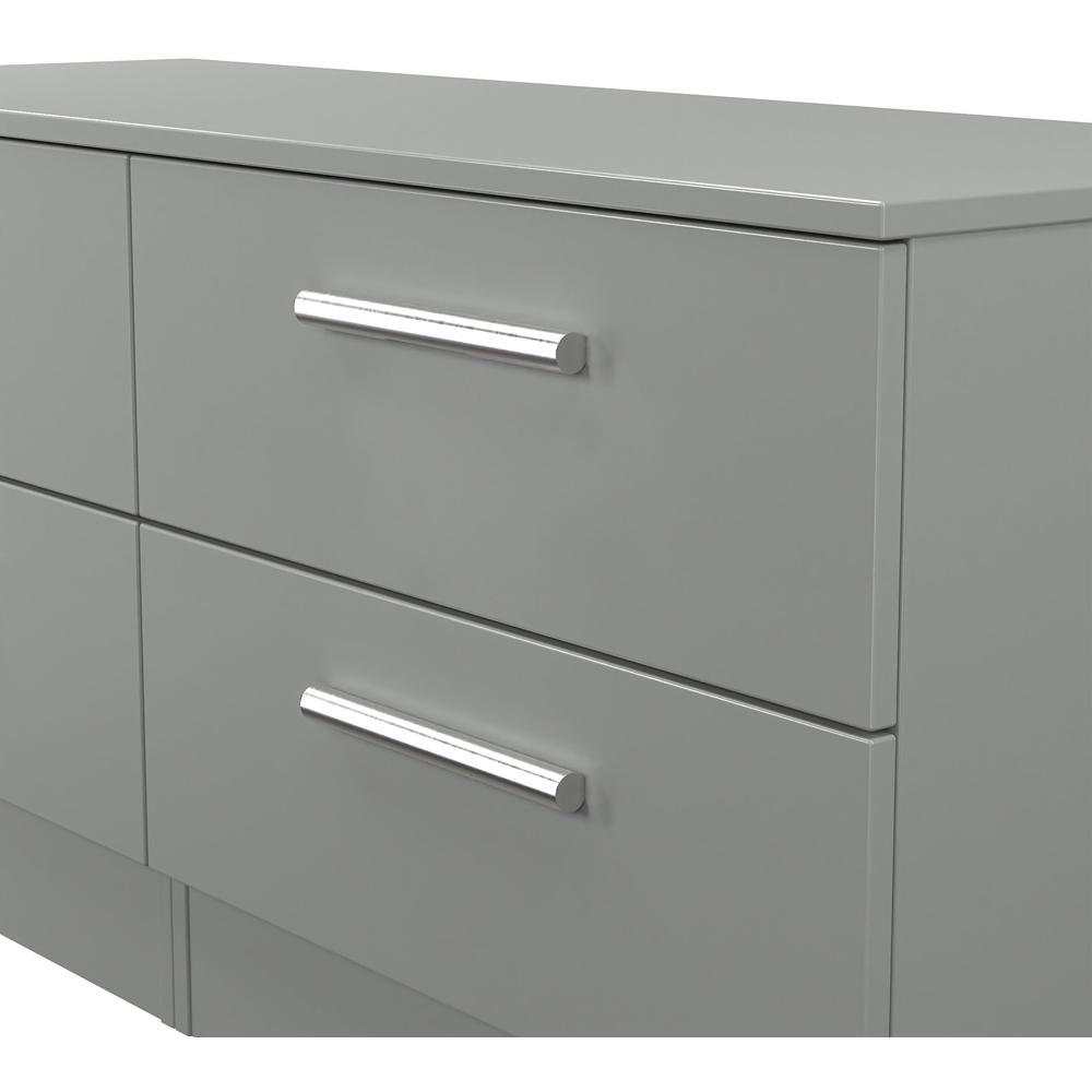 Crowndale Contrast 4 Drawer Dusk Grey Bed Box Ready Assembled Image 4