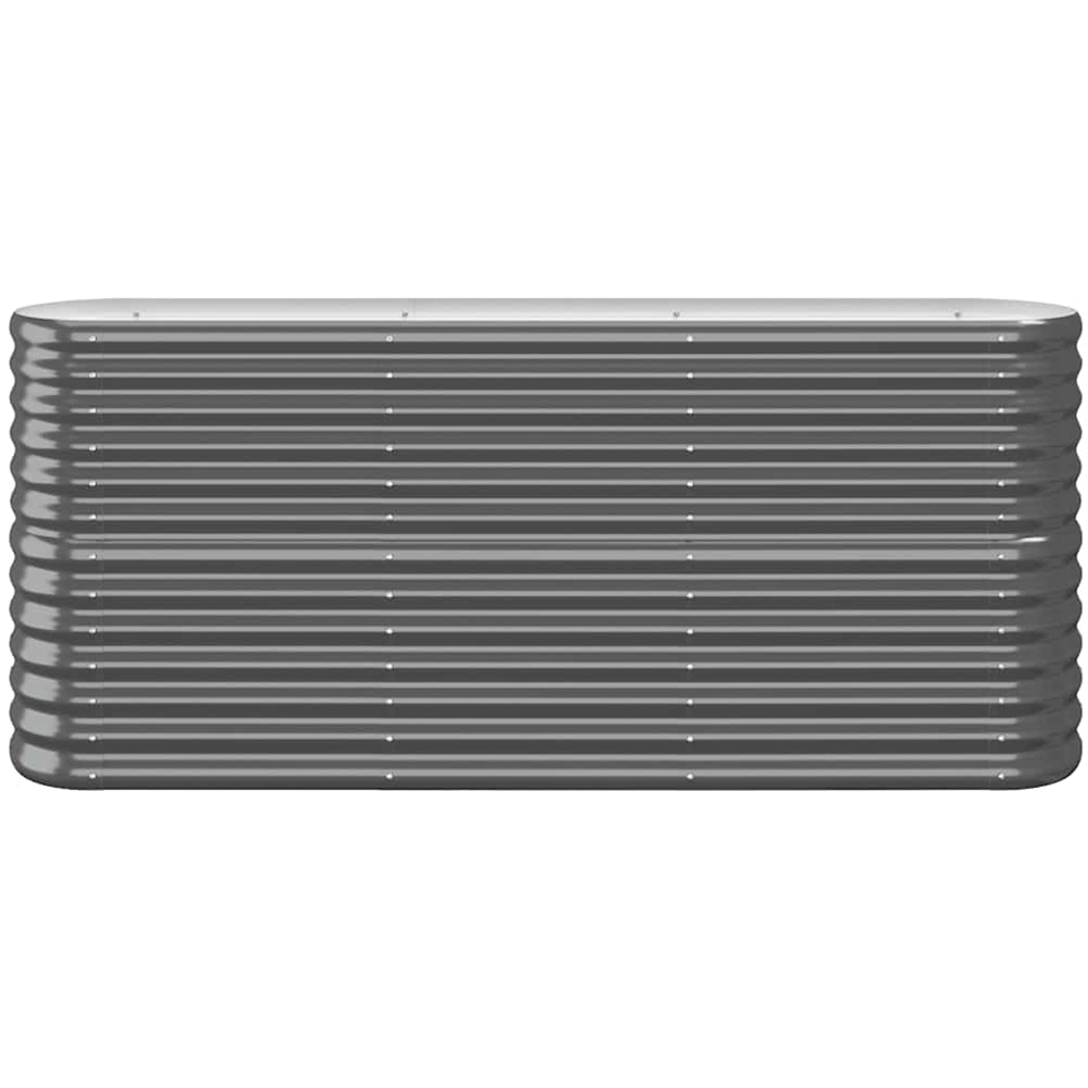 vidaXL Anthracite Galvanised Steel Raised Garden Bed 68 x 152 x 40cm Image 2