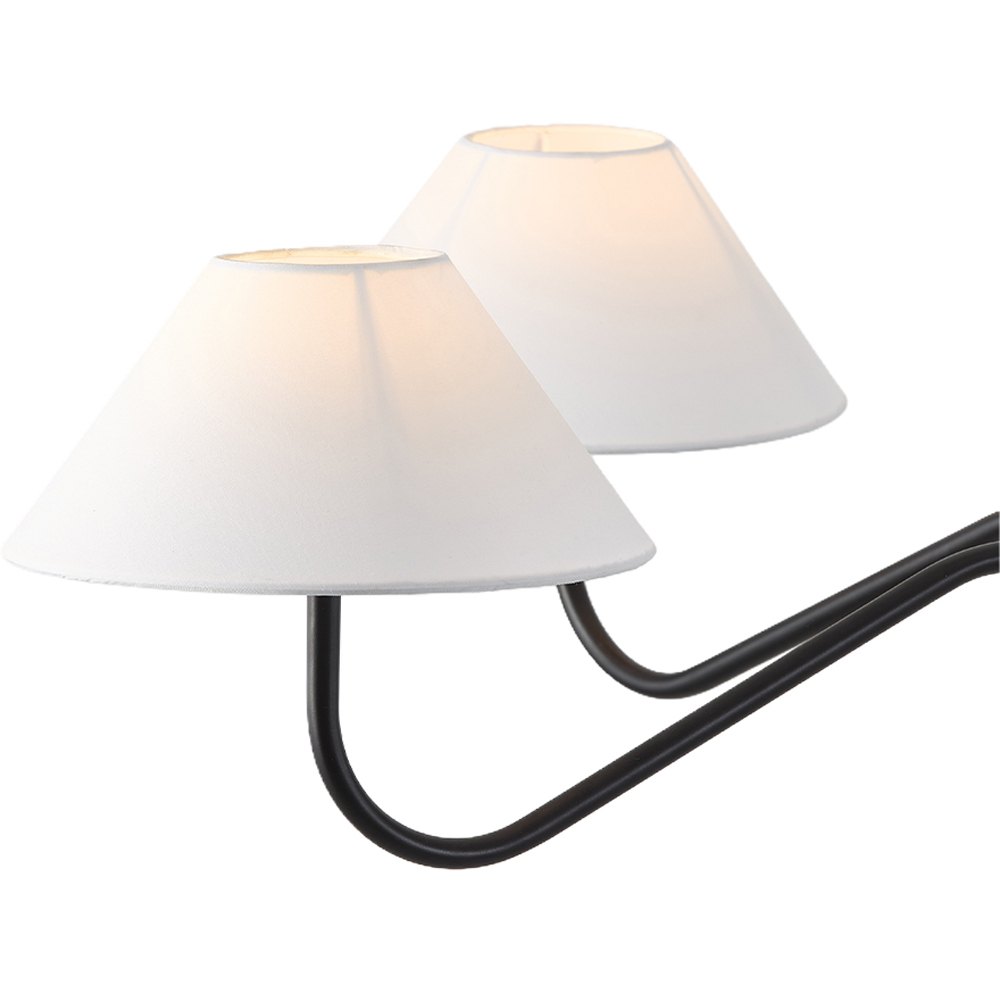 Living and Home 5 Light Modern Black Iron E14 Chandelier Image 3