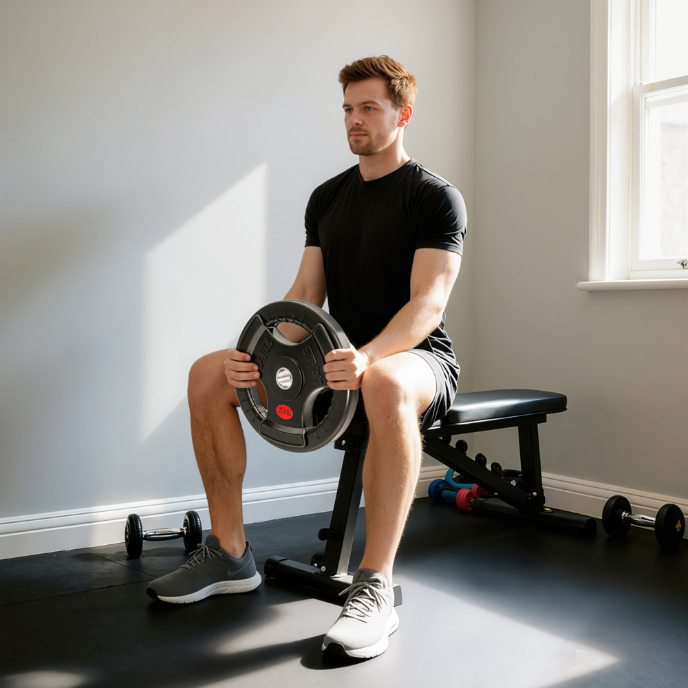 SPORTNOW Olympic Tri-Grip Weight Plates 20kg Image 2