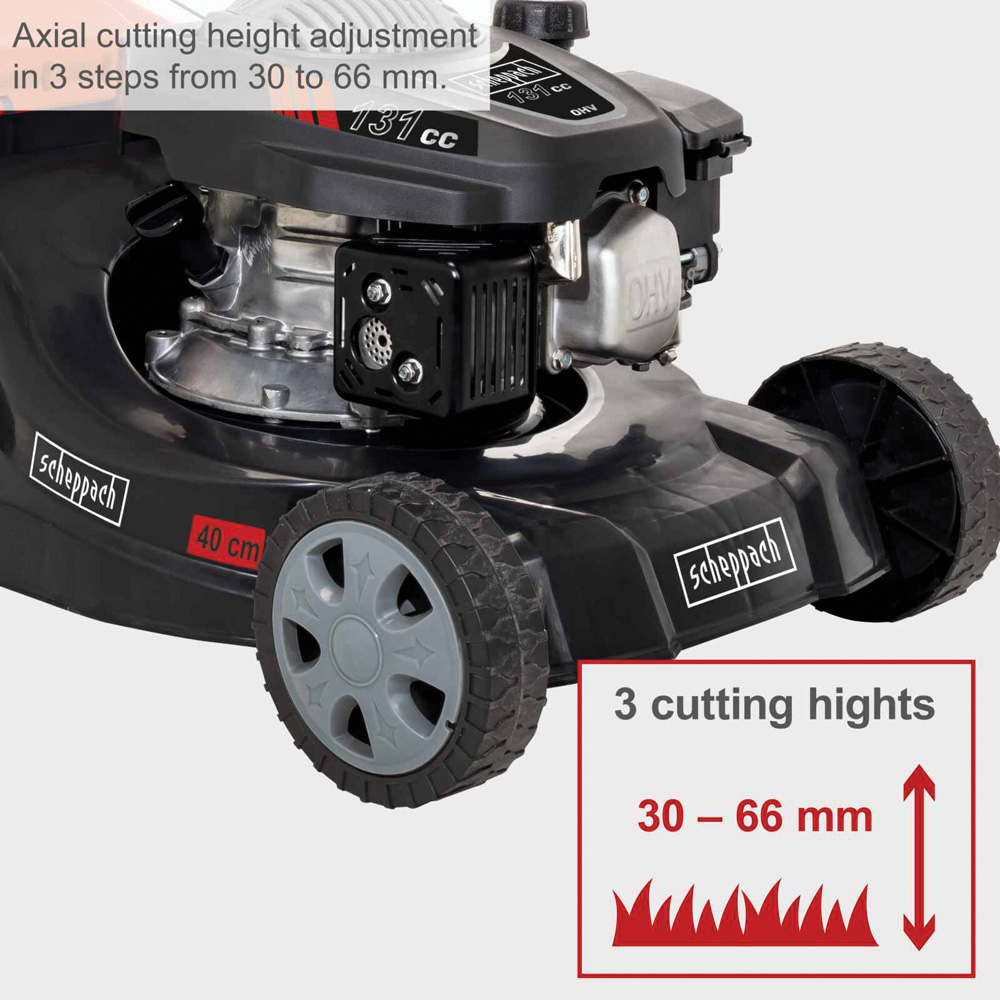 Scheppach MP132-40 Push 40cm Petrol Lawn Mower 131cc Image 8