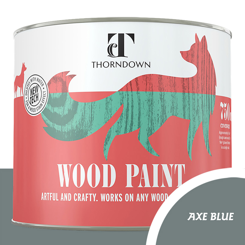 Thorndown Axe Blue Satin Wood Paint 750ml Image 3