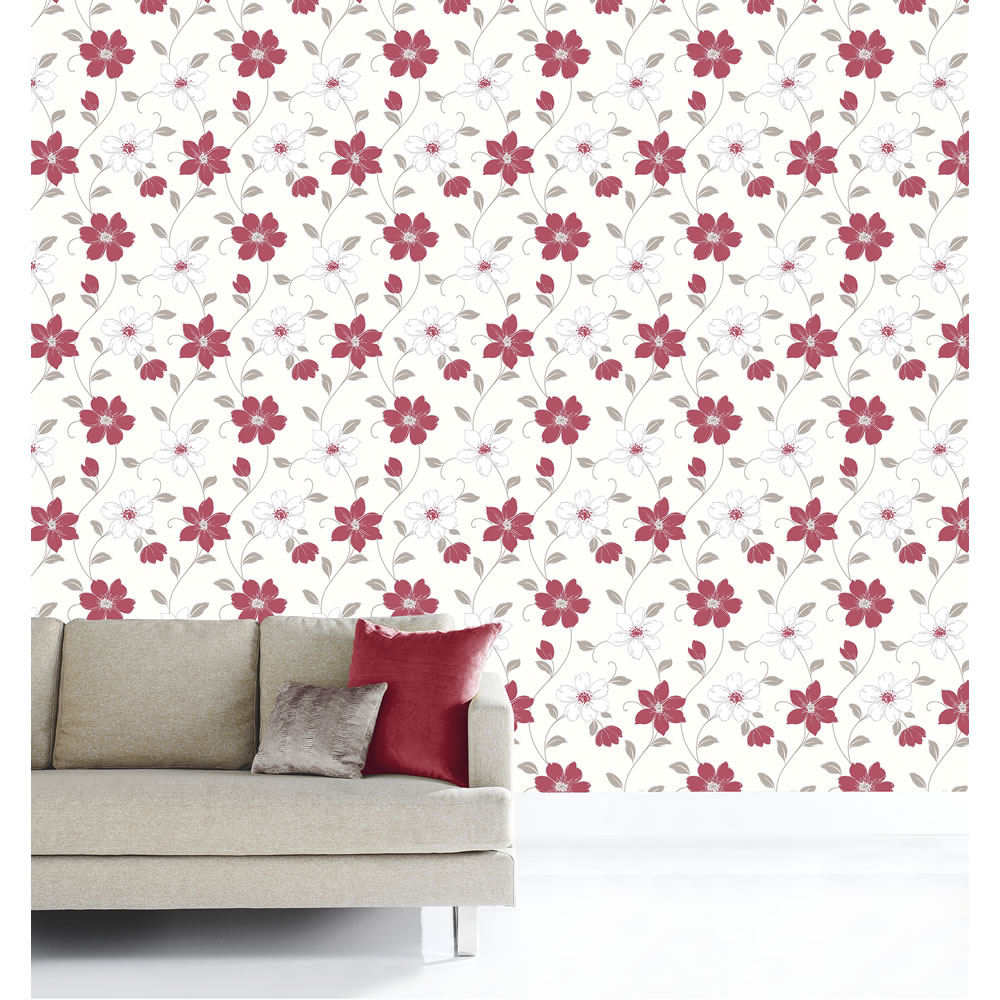 Arthouse Anouska Red Wallpaper 871104 | Wilko