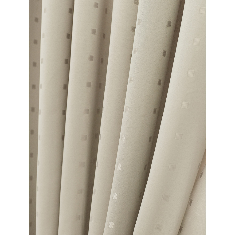 Alan Symonds Madison Cream Ring Top Curtain 229 x 274cm Image 6