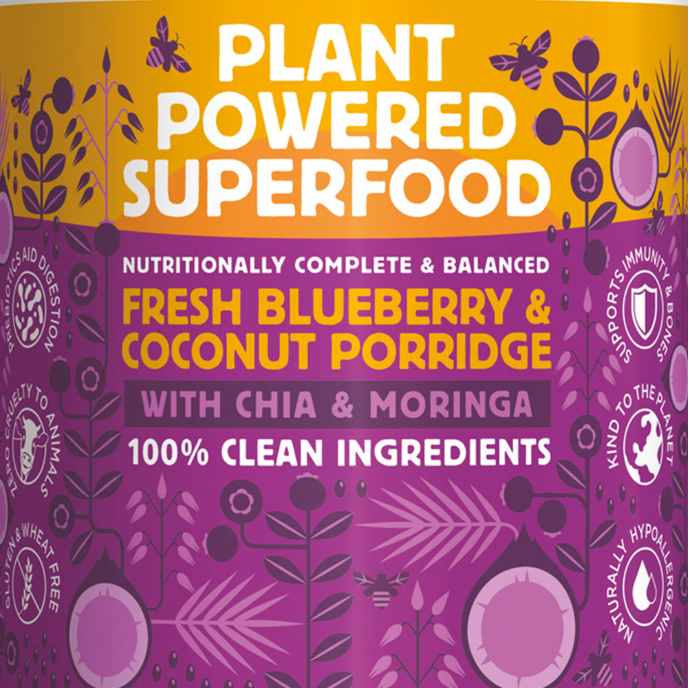 Hownd Blueberry & Coconut Porridge Dog Food 375g Image 3
