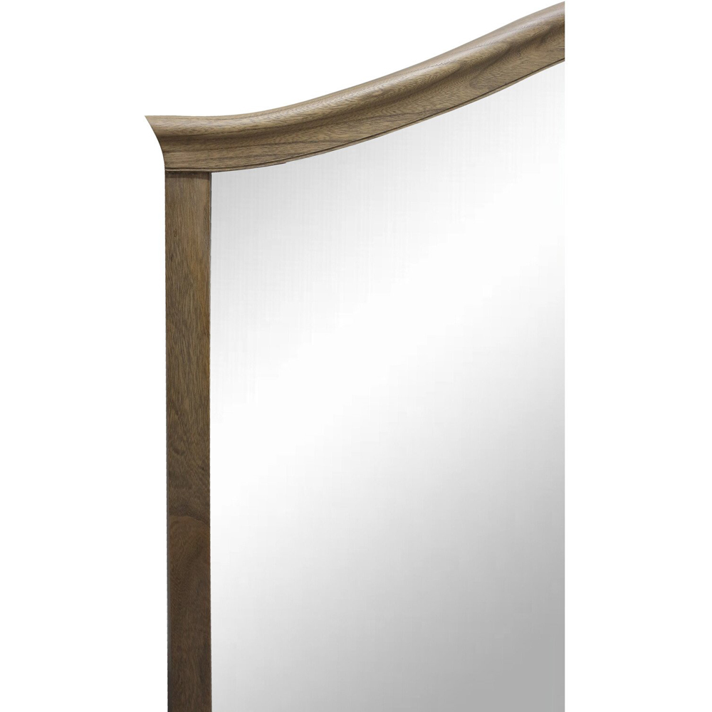 Rosemont Wooden Over Mantle Mirror Brown Image 7