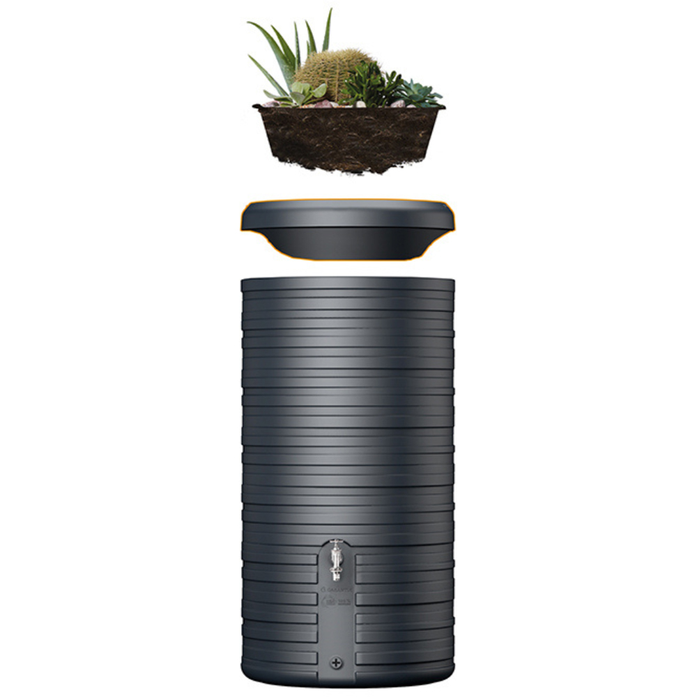 Garantia Nordic 2 in 1 Graphite Grey Water Tank 300L Image 2