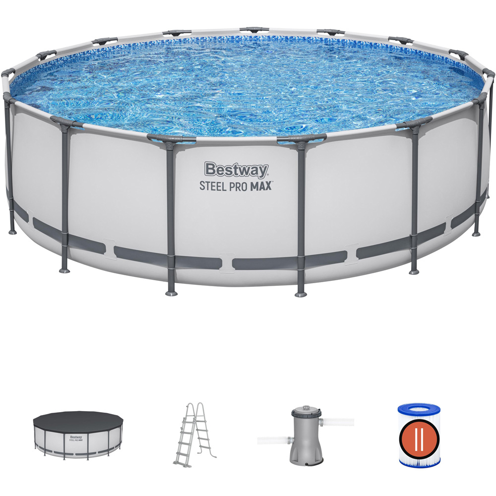 Bestway Steel Pro Frame Paddling Pool 15ft x 48 inch Image 4