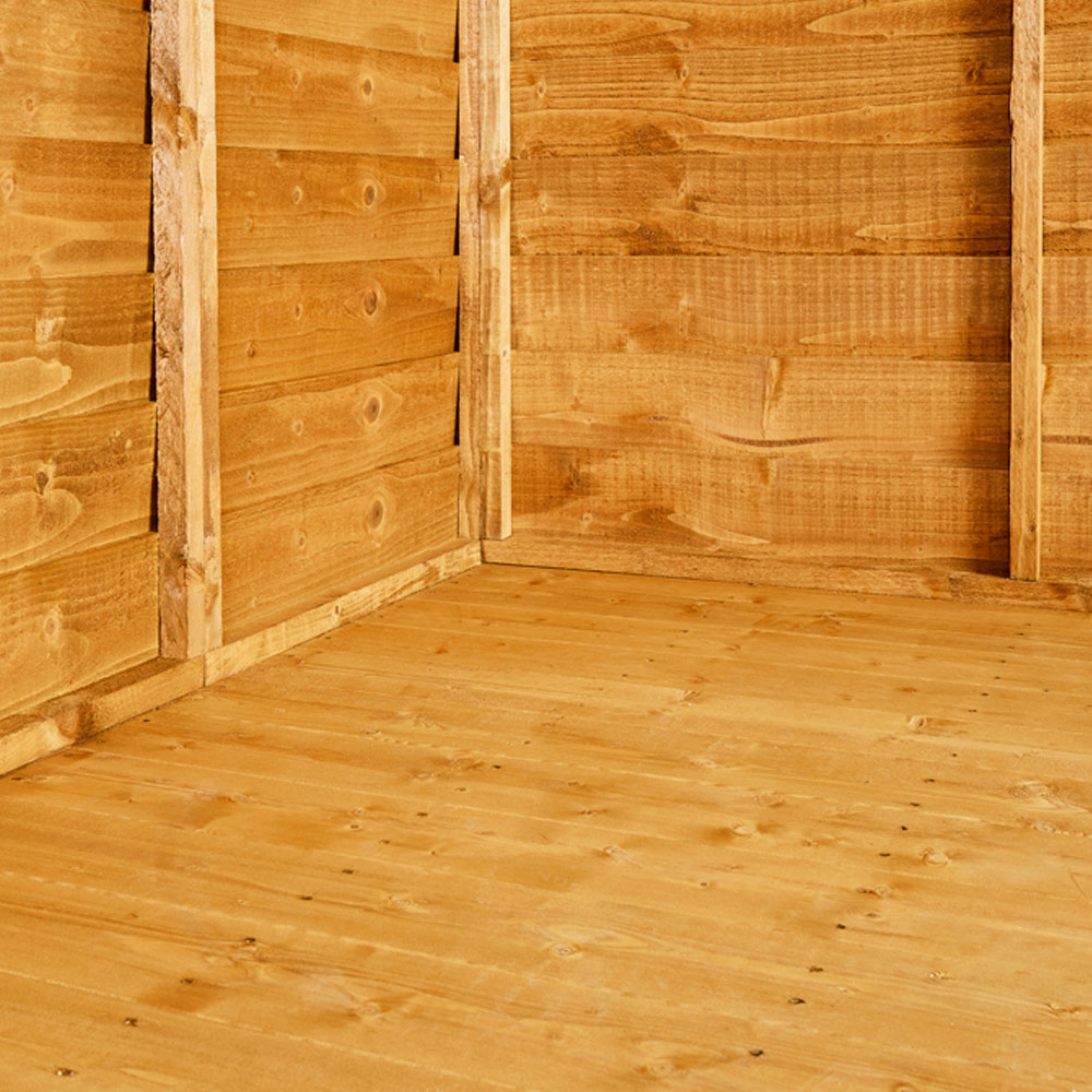 Power 4 x 6ft Overlap Pent Garden Shed Image 4