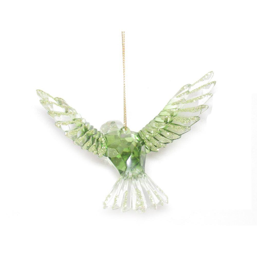 Ombre Green Hummingbird Hanging Decoration Image 5