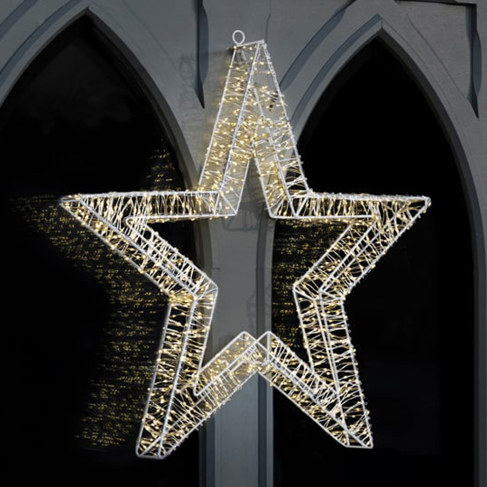 Charles Bentley Light Up Christmas Star 50cm Image 1