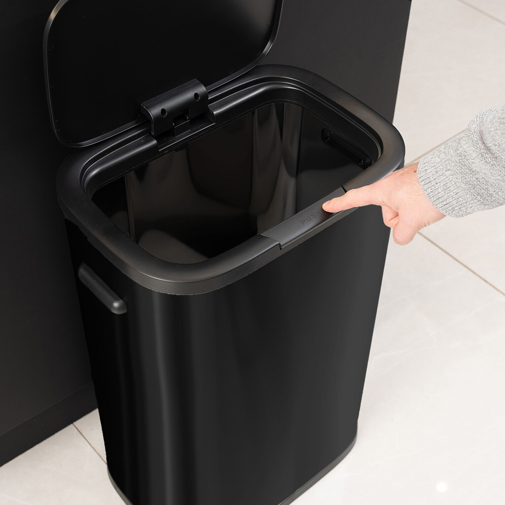 Addis Push Bar Bin - Black Image 4