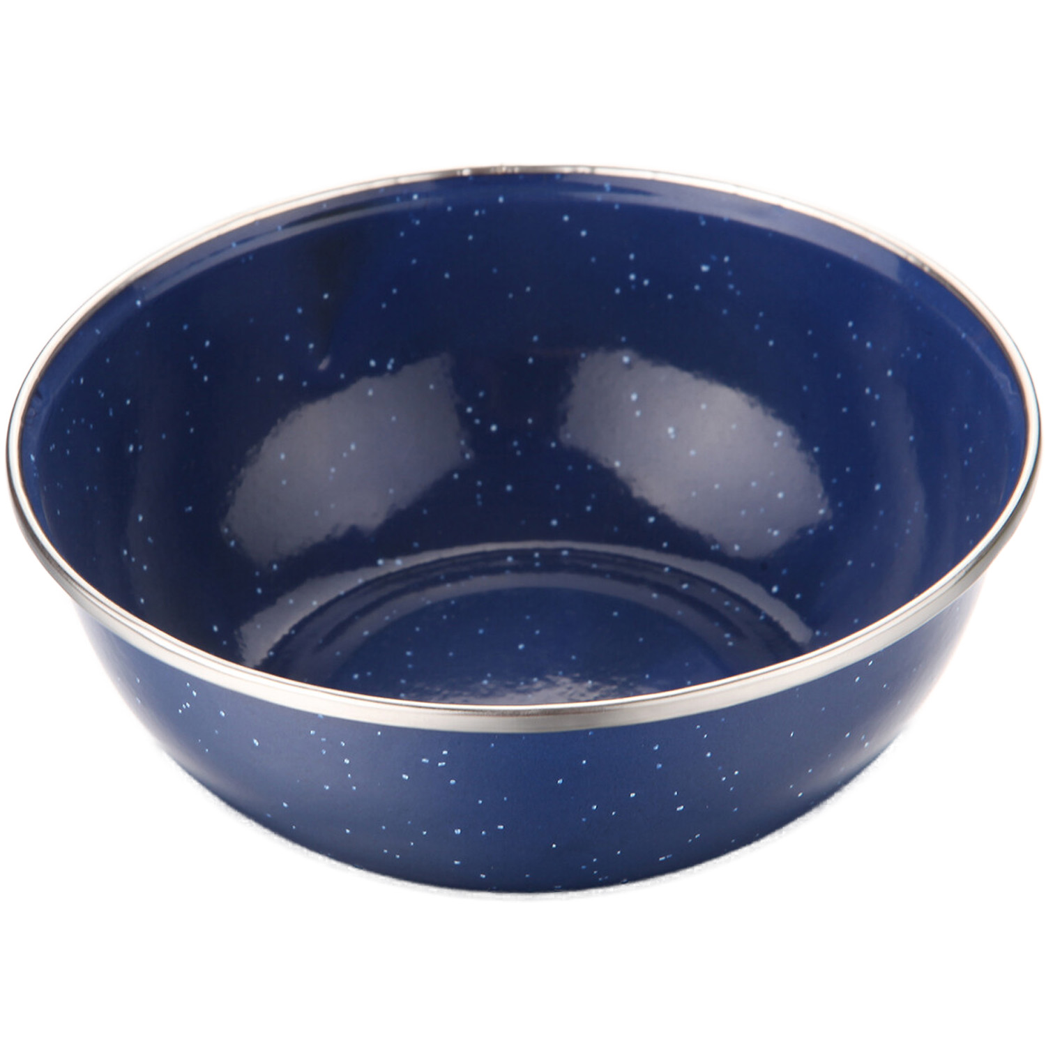 Dark Blue Speckled Enamel Bowl Image