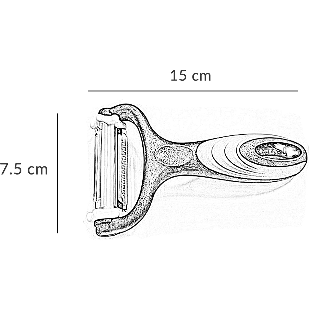 Innoteck Essentials 3-in-1 Black and Grey Stainless Steel Peeler Image 8