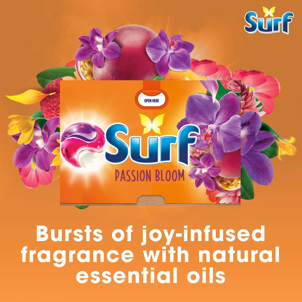 Surf 3 in 1 Passion Bloom Washing Capsules 26 Washes Image 2