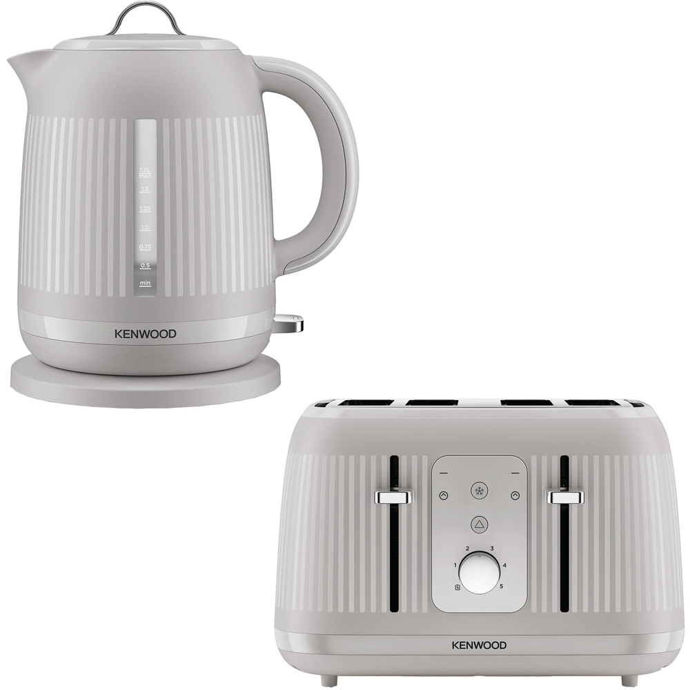 Kenwood KWPK5 Dawn Oatmeal Cream 1.7L Kettle and 4 Slice Toaster Image 1
