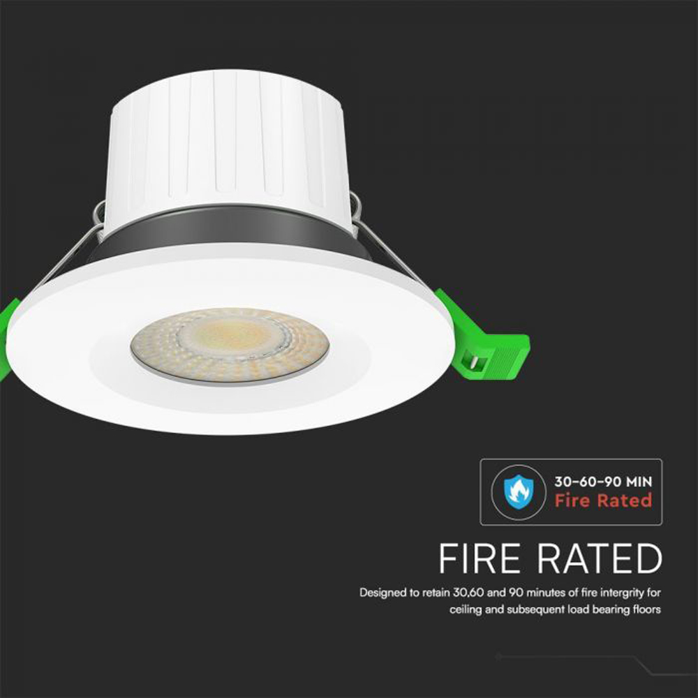 V-TAC 6 Pack 5W and 8W 4 in 1 White Bezel LED Downlight Image 5