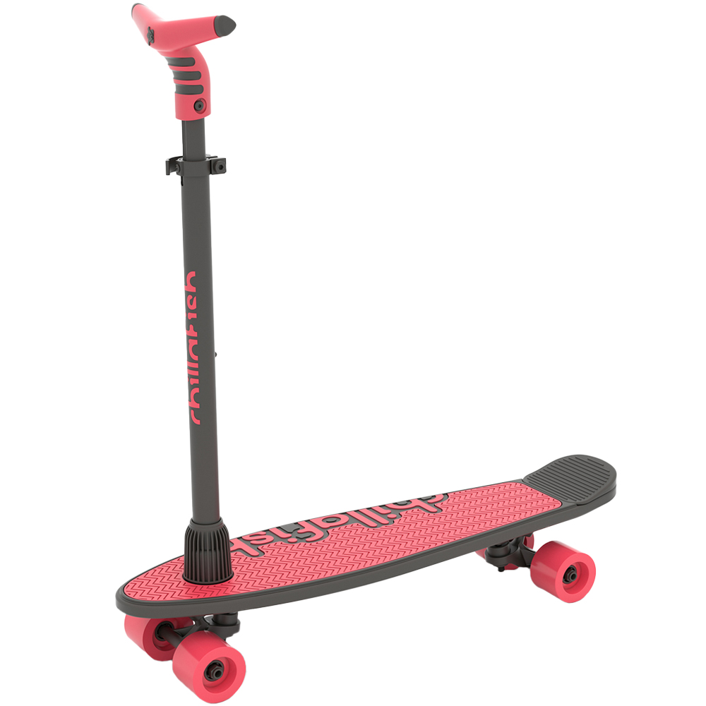Chillafish SkatieSkootie 2 in 1 Coral 4 Wheel Skateboard Image 1