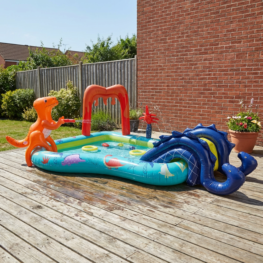 Dino Inflatable Water Play Centre Multicolour Image 5