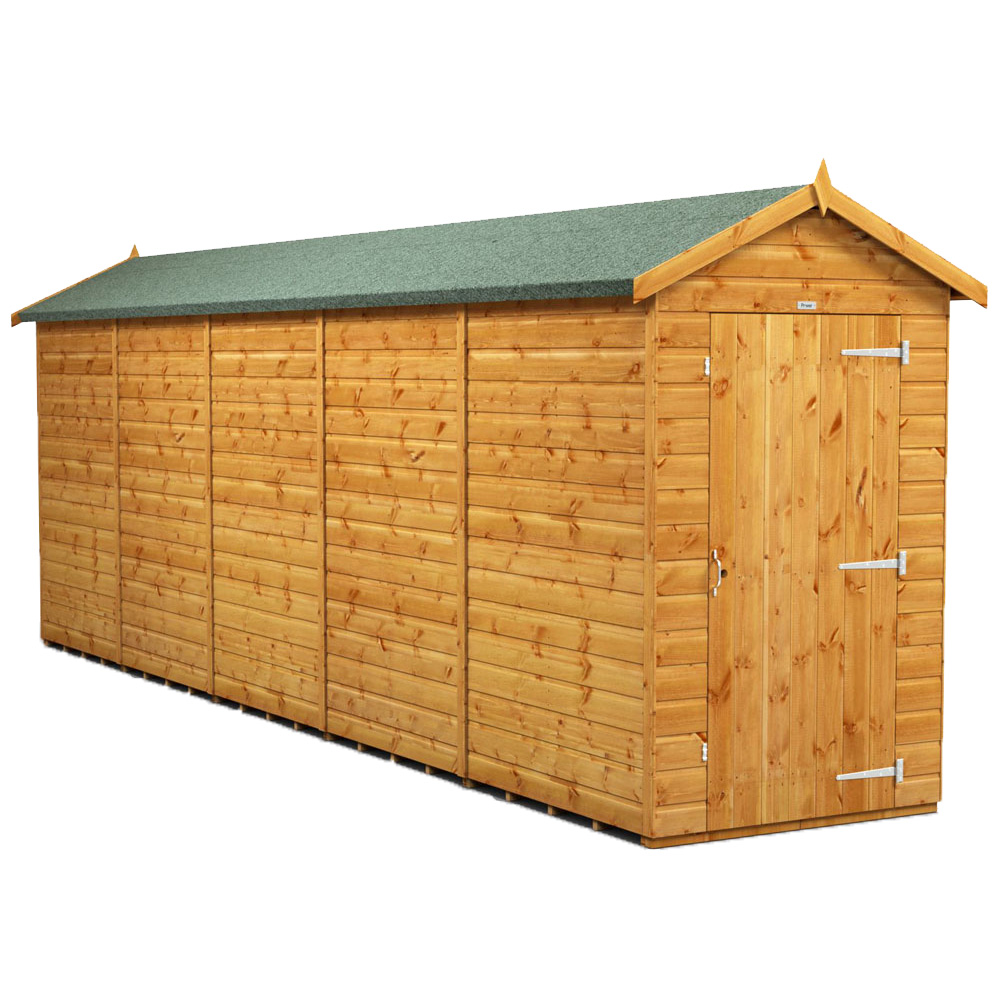 Power Sheds 20 x 4ft Apex Wooden Shed Image 1