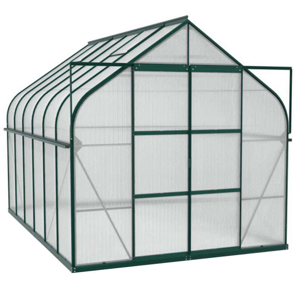 Vitavia Saturn 8300 Green Horticultural Glass 8 x 10ft Greenhouse Image 1