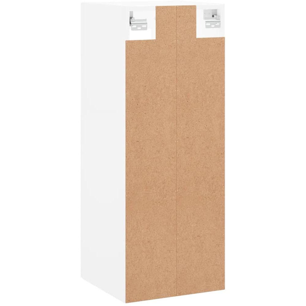 vidaXL Single Glass Door White Wall Mounted Narrow Cabinet Image 9
