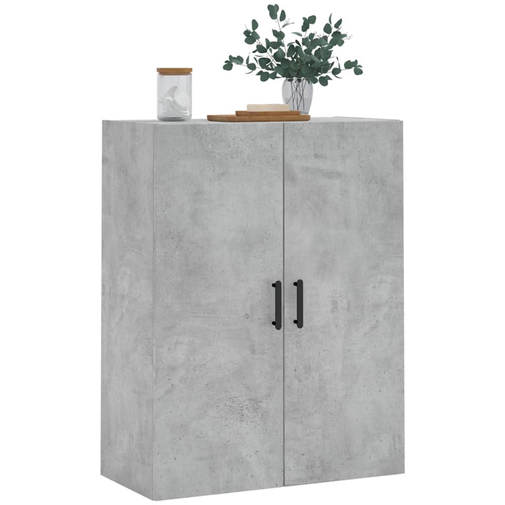 vidaXL 2 Door Concrete Grey Wall Mounted Cabinet Image 4