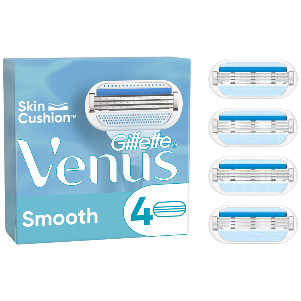 Gillette Venus Smooth Razor Blades 4 Pack  4 pack Image 1