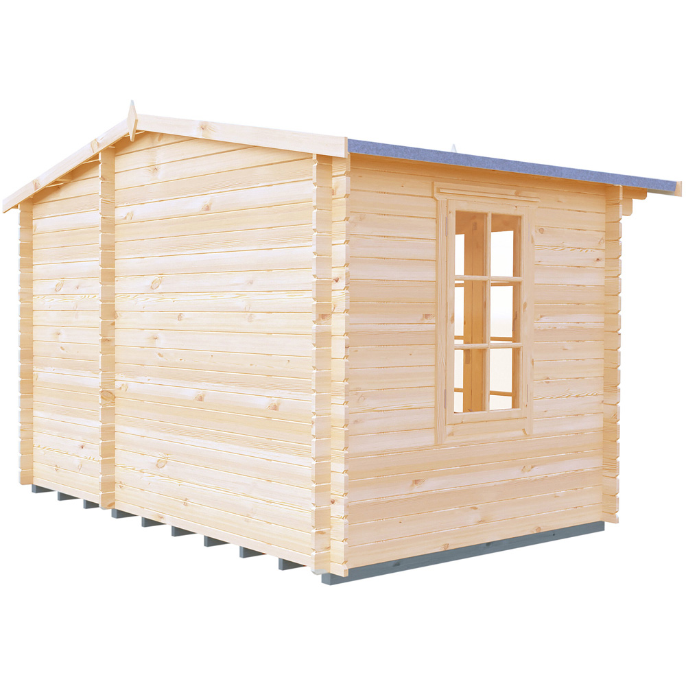 Shire Bourne 12 x 8ft Dual-Purpose Apex Garden Log Cabin with Integral Storage Image 4