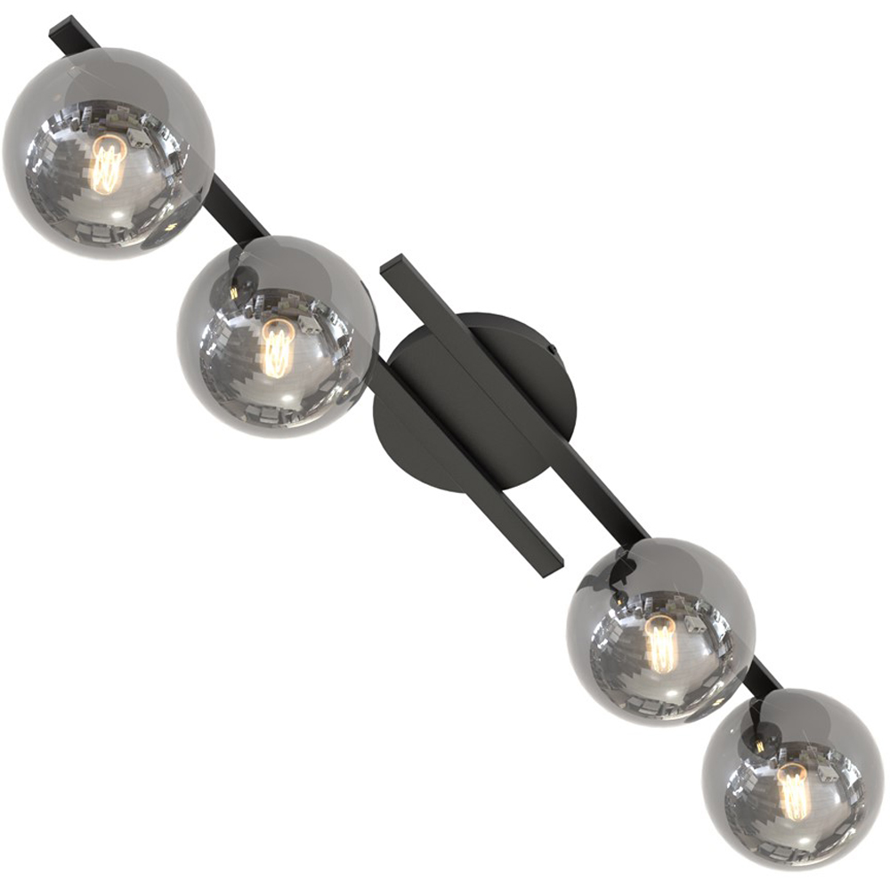 Emibig Kairo 4 Light Graphite Shade Black Ceiling Lamp Image 4