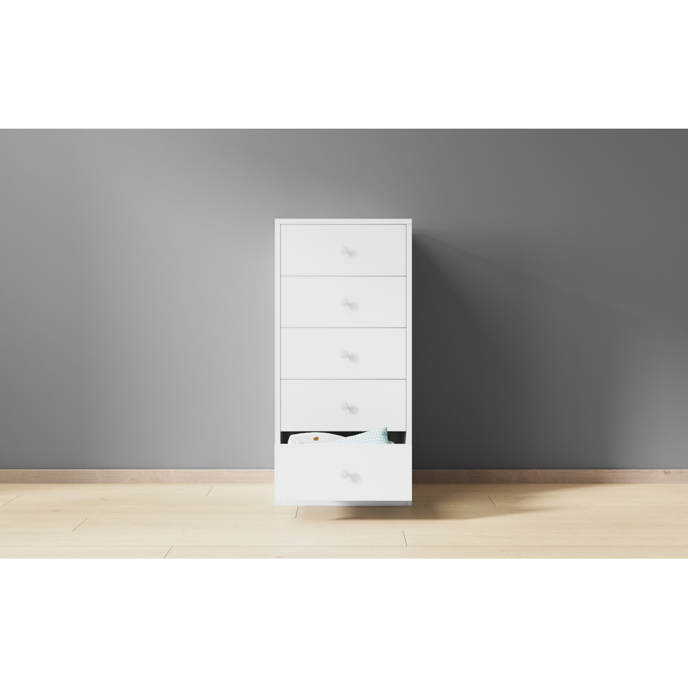 Flair Stepaside White Wooden High Sleeper Storage Station Image 6