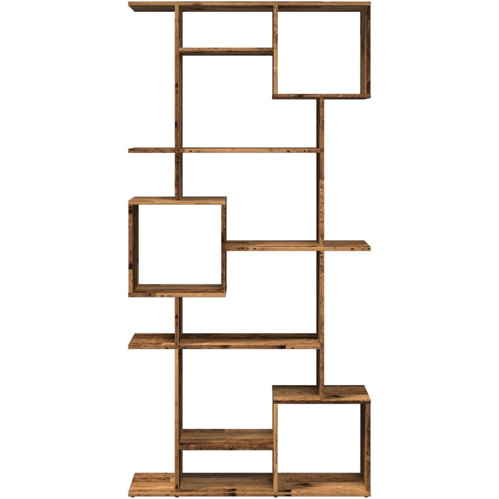 vidaXL 9 Shelf Brown Book Cabinet Image 3