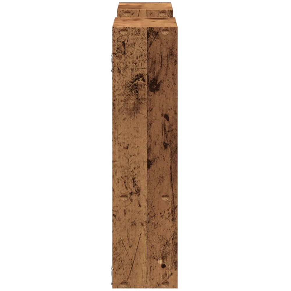 vidaXL 4 Open Shelf Old Wood Wall Shelf Image 4