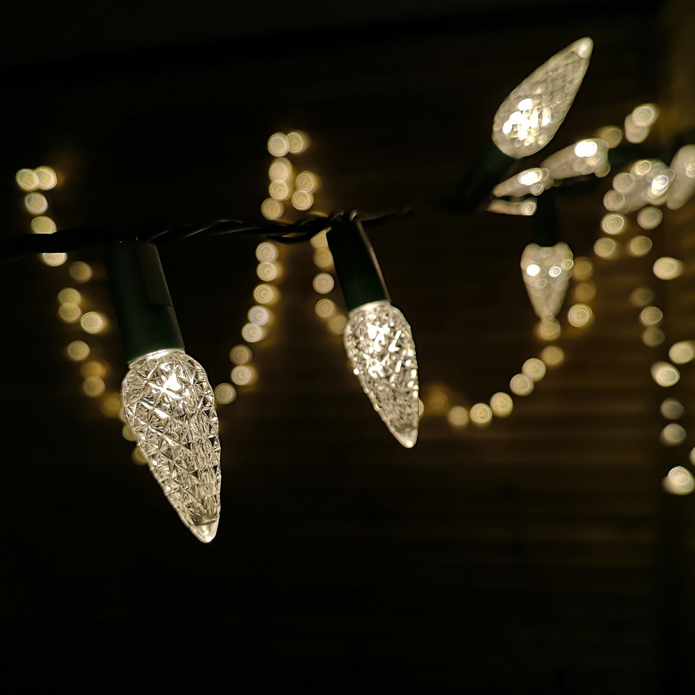 Samuel Alexander 300 Warm White LED Green Cable Pinecone String Light 15m Image 3