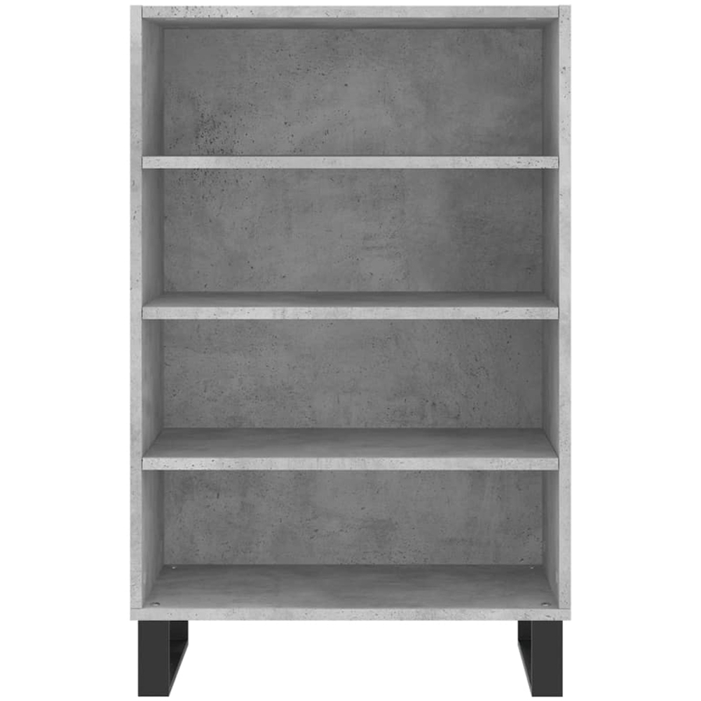 vidaXL 4 Shelf Concrete Grey Small Highboard Image 4